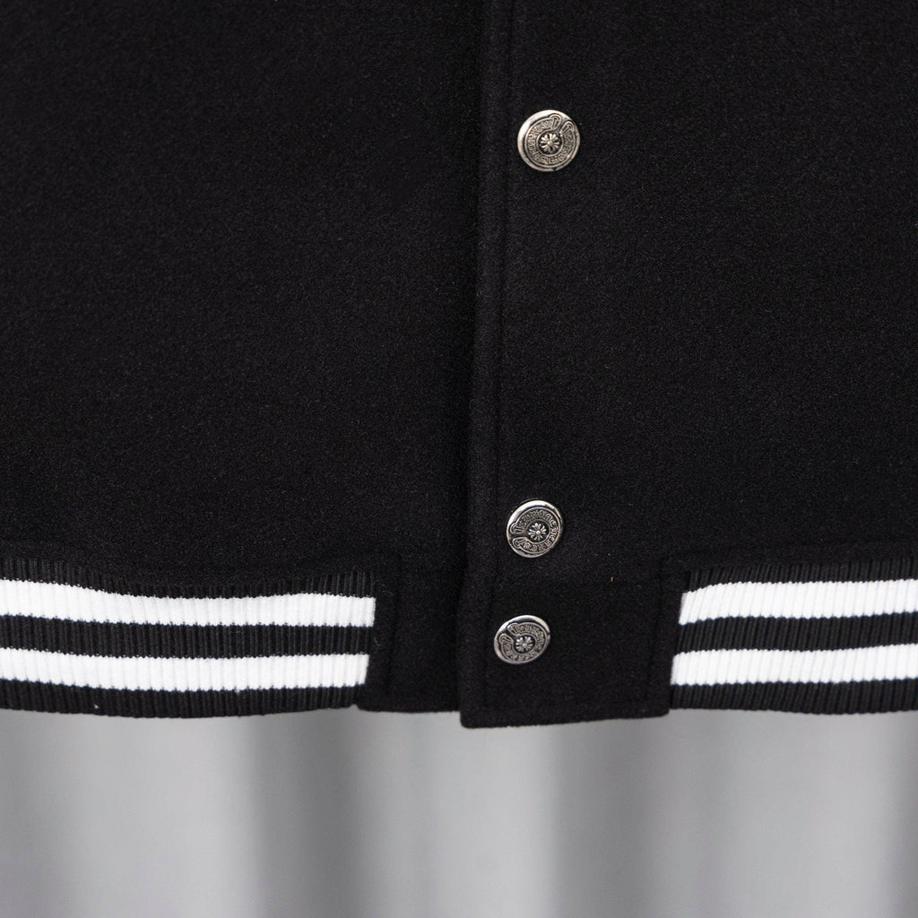 Chrome Hearts Varsity Jacket Patchwork Crosses