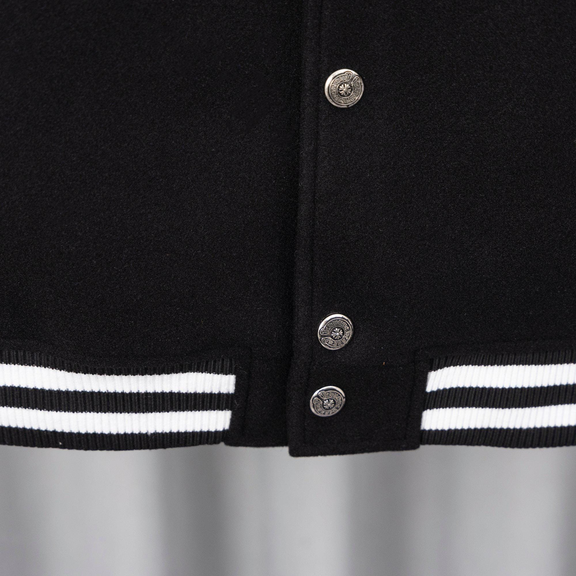 Chrome Hearts Varsity Jacket Patchwork Crosses