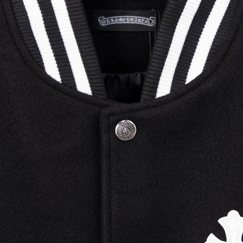 Chrome Hearts Varsity Jacket Patchwork Crosses