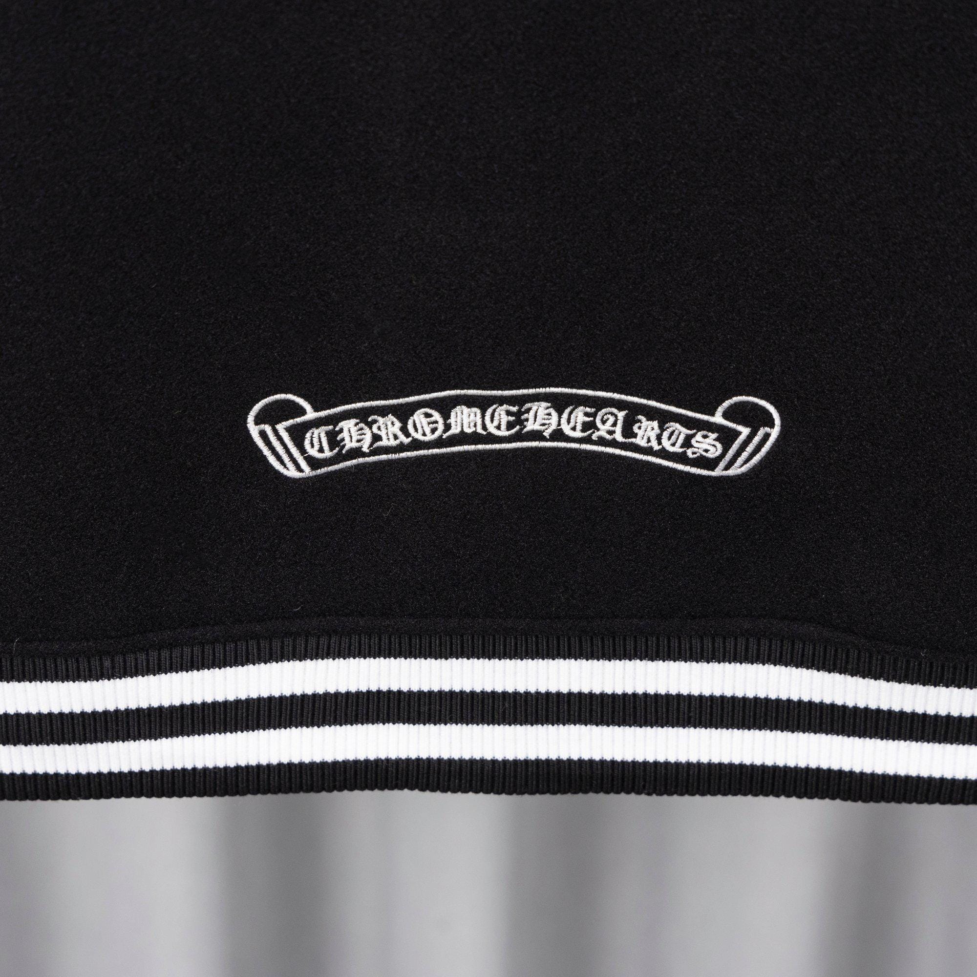 Chrome Hearts Varsity Jacket Patchwork Crosses