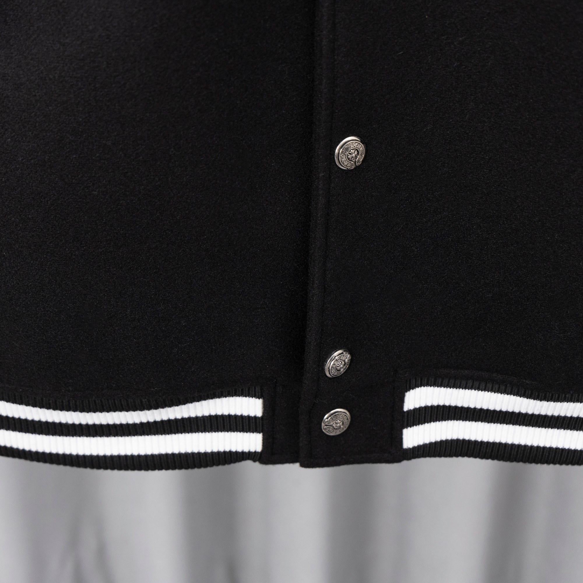 Chrome Hearts Varsity Jacket Back Leather Cross