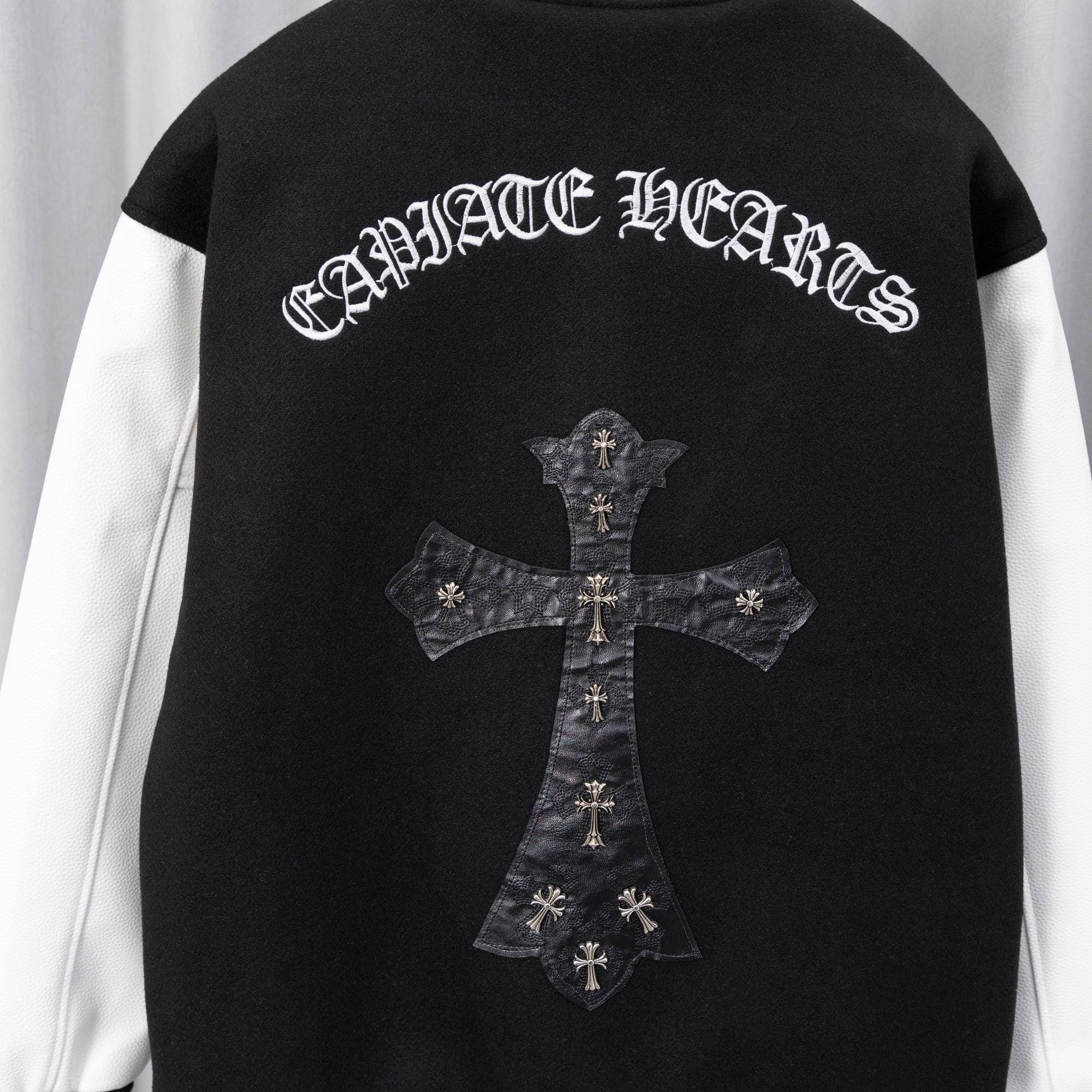 Chrome Hearts Varsity Jacket Back Leather Cross