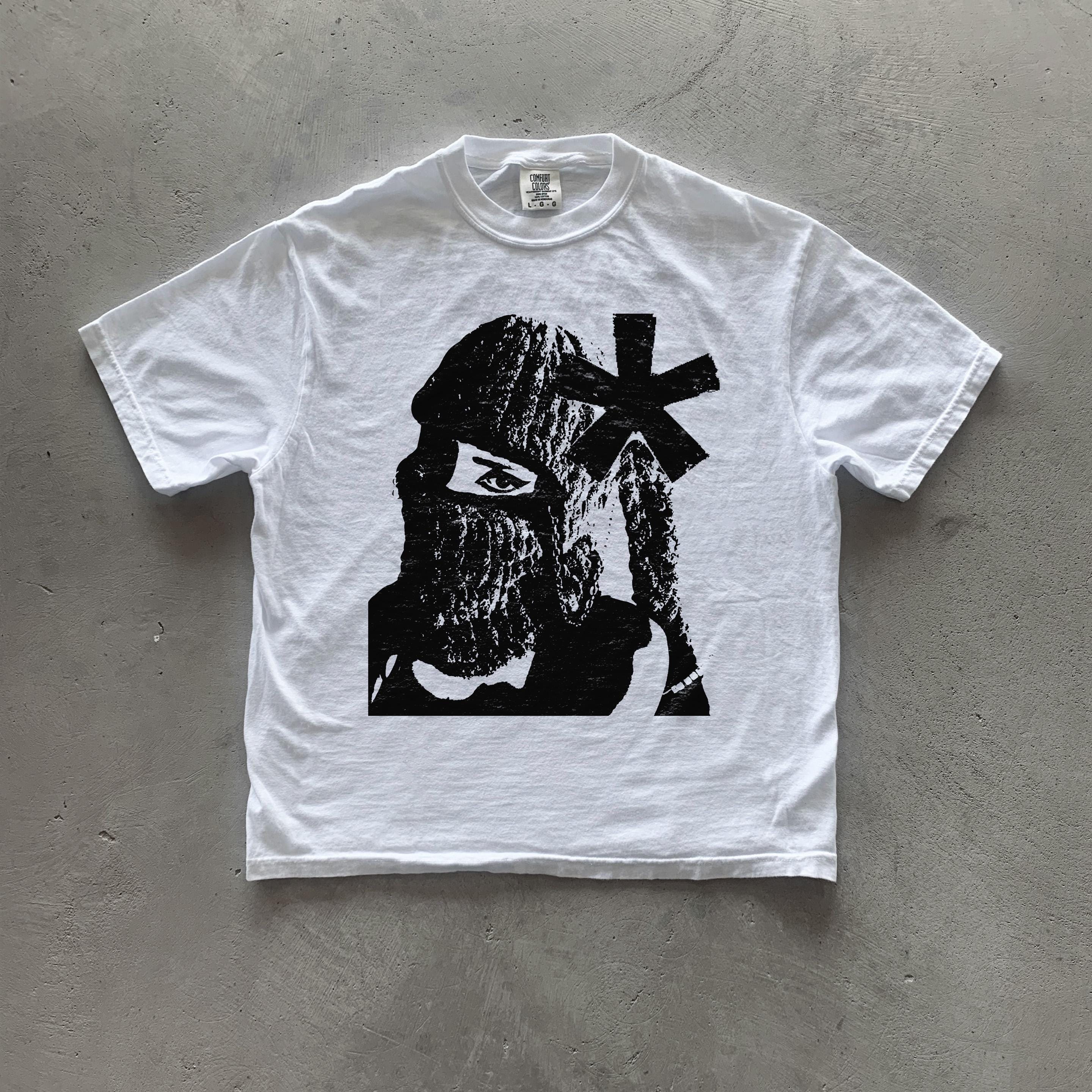 Bunny Balaclava | Y2K Streetwear T-Shirt | Y2K Shirts | Vamp | Opium Aesthetic | Streetwear | Y2k Tees | Streetwear Merch